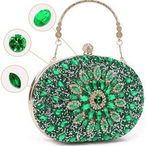 Sparkly Women's Evening Clutch Purses Rhinestone Bag Luxury Handbags For Wedding